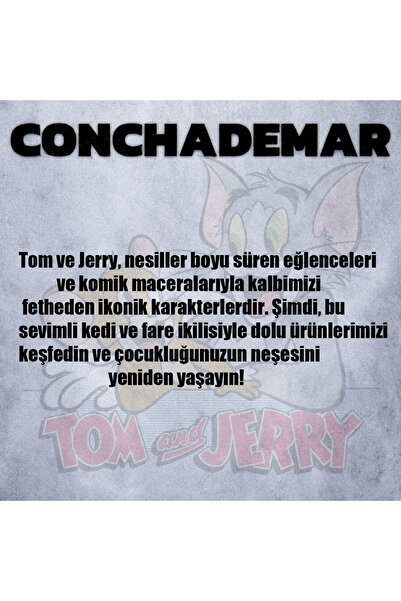 Vordevia Μπλουζάκι υψηλής ποιότητας Tom and Jerry Lover Combination Oversize