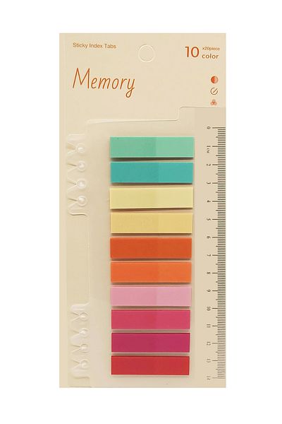 sibga tasarım Transparent Colored Postit Post-it Post ItBookmark Bookmark Postit Sticker Note Paper 200 Sheets