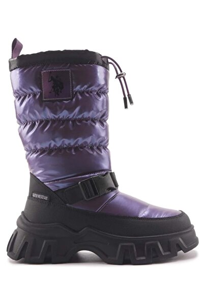 U.S. Polo Assn. U.S. Polo Assn Poretta Unisex Çocuk Çizme Kar Botu MOR