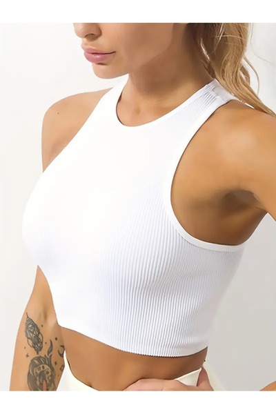 Machetta Women's Halter Neckline Breathable Cotton Bustier