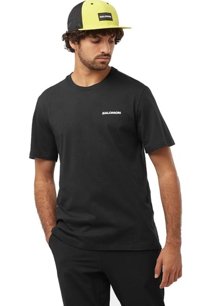 Salomon LC2219 Graphic Perf SS Tee Tişört Erkek T-Shirt SİYAH