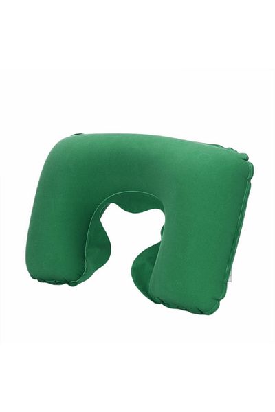 Boldy Inflatable Neck Pillow Travel Pillow Camping Pillow Orthopedic Inflatable Pillow Velvet Pillow (1 PC)