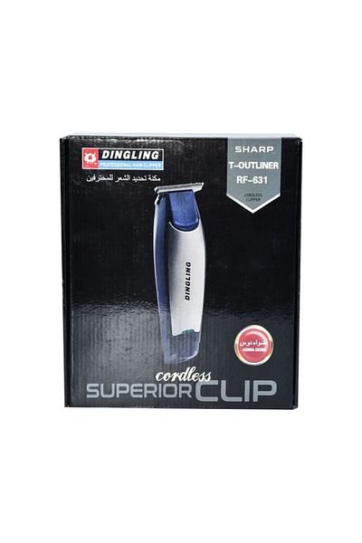 Dingling Professional Electric Hair Clipper with Blade Men's Hair Trimmer RF-Silver dingling