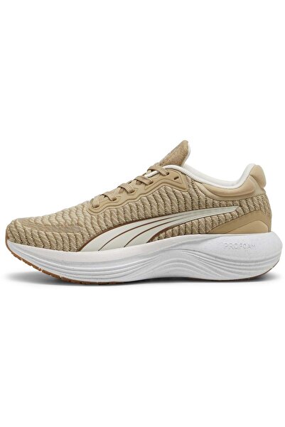 Puma Scend Pro Better Knit Unisex Krem Koşu Ayakkabısı