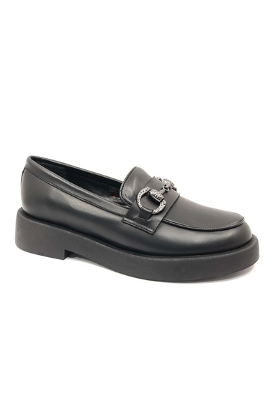 Greyder 72133 Дамски ежедневни оксфордски обувки Zn Urban Leather Comfort, ЧЕРНИ