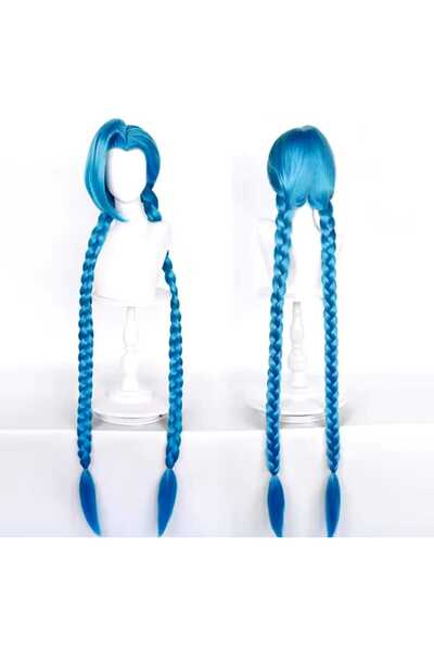 Butic Anime Cosplay Arcane Jinx Peruk