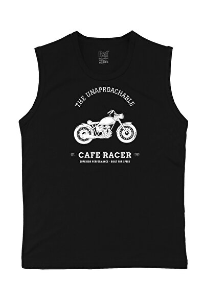 Raf Coll Tricou tricotat fără mâneci pentru bărbați, cu design clasic, imprim...