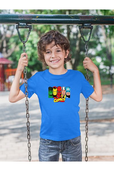 New Shine 1 tricou este un cadou pentru achiziții de 6 și mai sus în coș - Tricou cu mânecă scurtă imprimat pentru copii