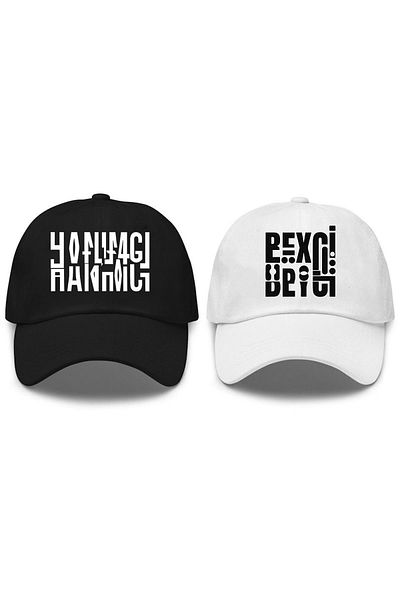 LEIVOR Шапка с двоен snapback и щампа Lady & Gentleman