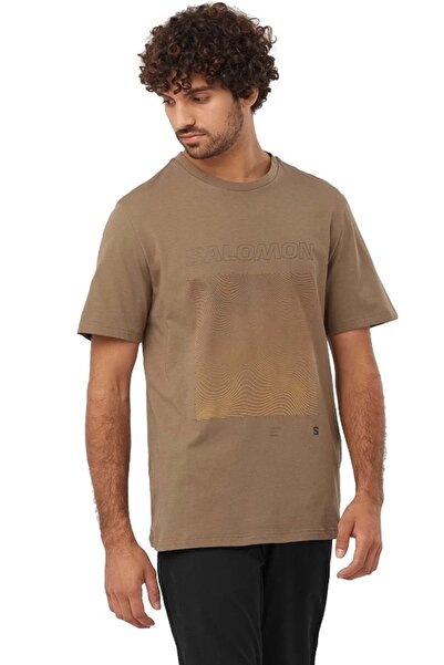 Salomon LC2219200 Graphic SS Tee T-Shirt Ανδρικό T-Shirt ΚΑΦΕ