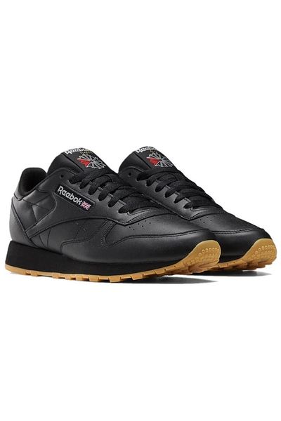 Reebok Черни класически кожени кецове - 101424133 -р