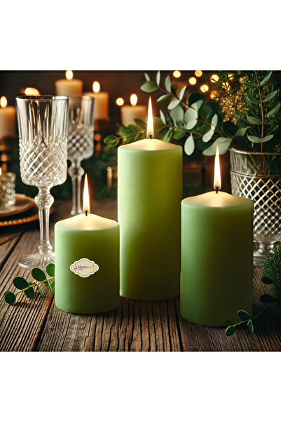 MumvemuM 3 Lü Small Set Mum Yeşil Çap :5 cm