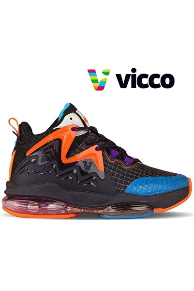 Vicco Loren Orthopedic Sneakers Παιδικά Παπούτσια Μπάσκετ ΜΑΥΡΟ