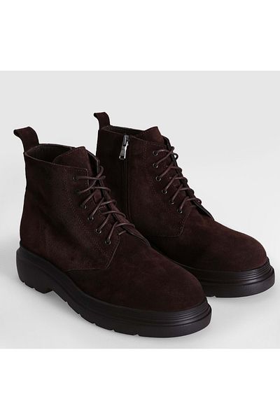 Lufian 112230213   Marvin Casual Ανδρικές Δερμάτινες Μπότες Καφέ