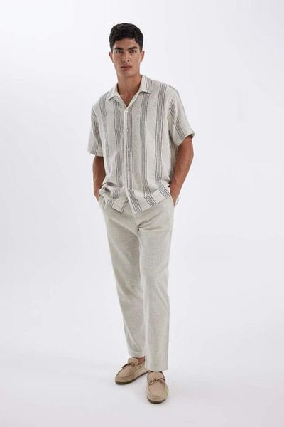 DeFacto Jogger Pants Slim Fit Slim fit ίσιο βαμβακερό πόδι με τσέπες D2671ax24au