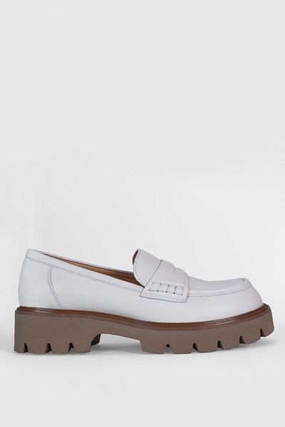 Lufian 122230010   Anna Oxford - Μπεζ Γυναικεία Δερμάτινα Κλασικά Παπούτσια