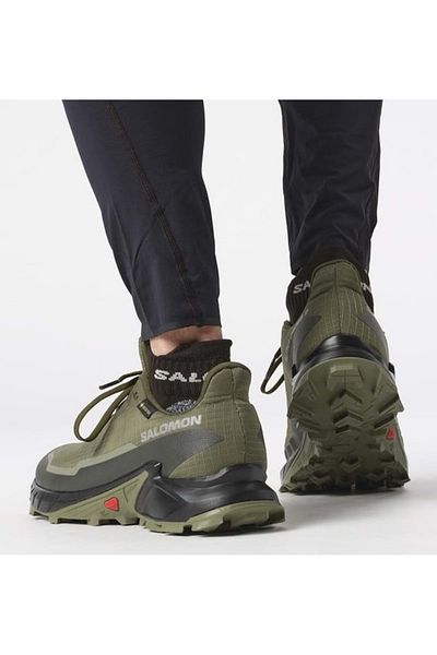 Salomon Мъжки зелени маратонки за бягане на открито Alphacross 5 Gore-tex L47310300