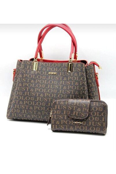 Just Polo Justpolo Original Monogram Printed Handbag Wallet Suit Tyc00Et2120