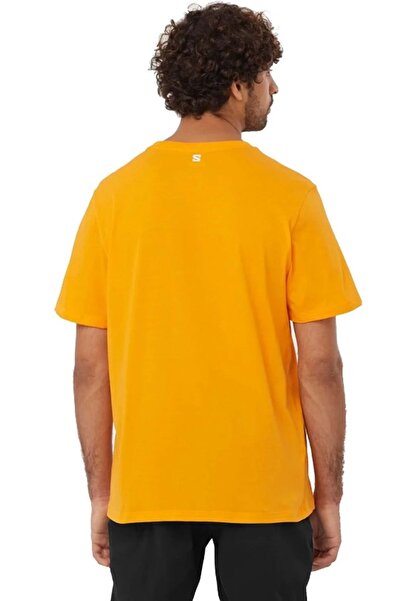 Salomon LC2219200 Graphic SS Tee T-Shirt Ανδρικό T-Shirt ΠΟΡΤΟΚΑΛΙ