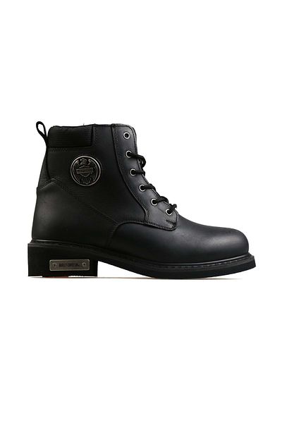 Harley Davidson Ανδρικές μαύρες δερμάτινες μπότες Jim