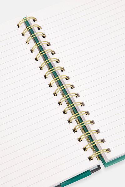 Paperbuzz Spiral Notebook With Pen, Green Combo