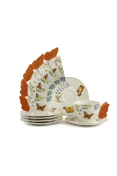 Mikasa Moor Mariposa Set of 6 Coffee Cups 120Cc P374. 101210