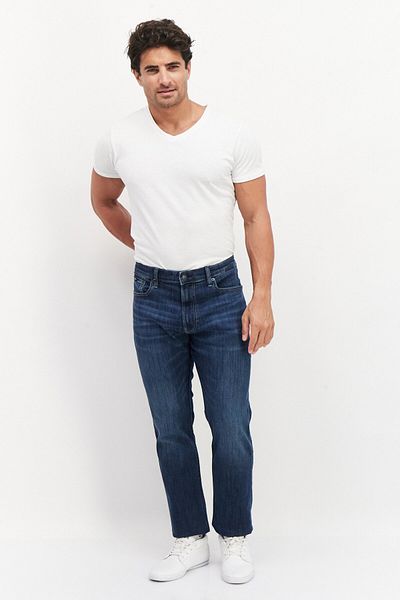 Calvin Klein Men Slim Fit Wash Stretchable Denim, Navy