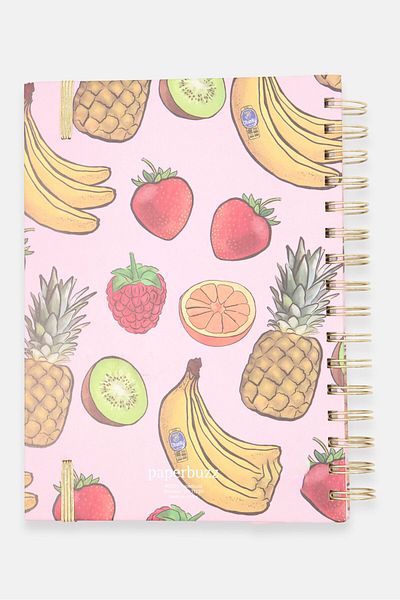 Paperbuzz Large Chunky Journal 316 Pages With Pen, Pink
