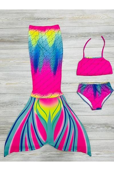 Liyavera Girls' Mermaid Costume - Girls' Mermaid Dress and Girls' Swimsuit