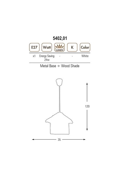 Özcan Aydınlatma 5402-01 Kulübe Avize Beyaz