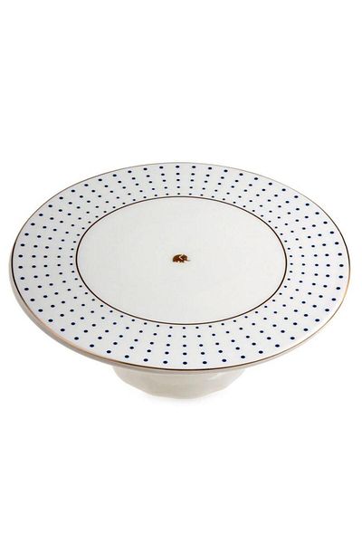 Jumbo Navy Footed Cake Stand 25 cm Modern Single Size