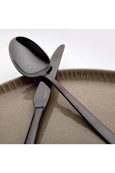 Jumbo 9400 تيتانيوم أسود - طقم سكاكين ملعقة مكون من 84 قطعة لـ 12 شخصًا 500.01.01.4958