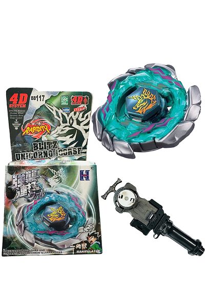 RAPIDITY Bb117 Beyblade Metal Fusion Blitz Unicorno + 158-29with Gun