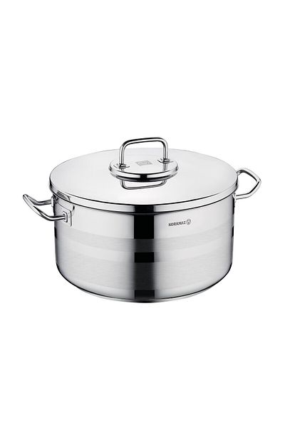 KORKMAZ Stainless Steel Pot (ASTRA 2). Capacity 36x21 Cm / 20.75 Liters