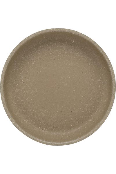 Trust Pro Aluminium Round Oven / Baking Tray with Non Stick Granite Coating 38 cm, Ash ( KK012 )