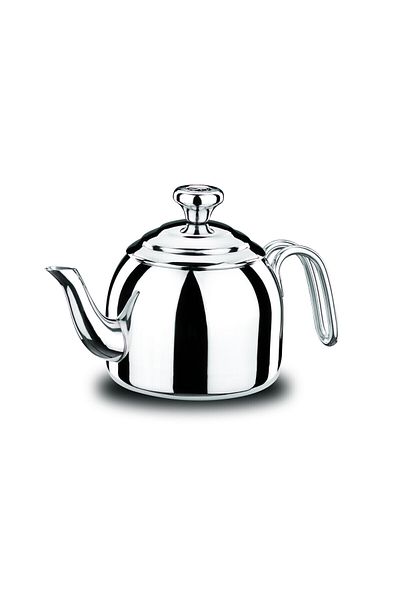 KORKMAZ Tea Pot Stainless Steel Dropa  1.3L Refrigerator