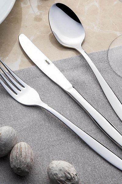 Nehir Sahra Plain 89 Piece Fork - Spoon - Knife Set9541852