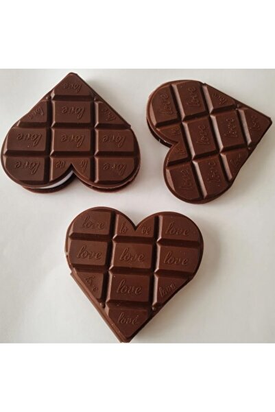 DİĞER1111 Σημειωματάριο σοκολάτας σχεδιασμένο με καρδιά