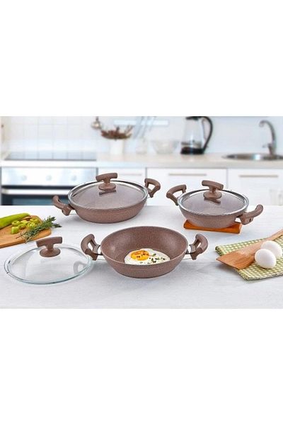 SAFLON picata set 6 pieces 
18 cm
20 cm 
22 cm