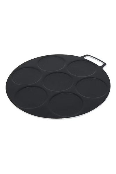 Trust Pro Non Stick Ultra Thick Crepe Pan , 7 Mini Crepe Maker, 45 cm, Brown