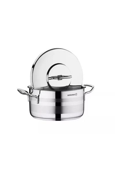 KORKMAZ Stainless Steel Pot (ASTRA 2). Capacity 36x21 Cm / 20.75 Liters