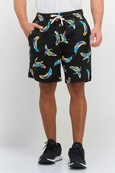Sovereign Code Men Allover Printed Basic Shorts, Brown