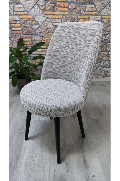 COVER TEKSTİL RETRO JAKAR SANDALYE KILIFI ÖRTÜSÜ Mutfak Sandalyesi kılıfı Yemek Sandalyesi kılıfı LIKRALI KUMAŞ