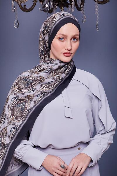 Levidor Антрацит М'який етнічний візерунок Королівський шаль