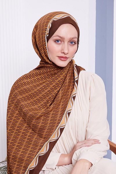 Levidor Mustard Maze Pattern Royal Shawl