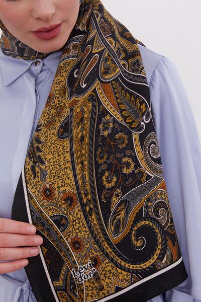 Levidor Hardal Etnik Desen Royal Şal