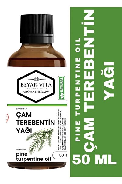 BEYARVİTA Çam Terebentin Yağı 50 ml – Saf – Katkısız, %100 Doğal – Cam Şişe –...