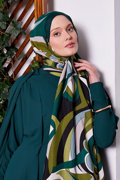 Levidor Σμαραγδένιο μοτίβο σταγόνας Royal Shawl