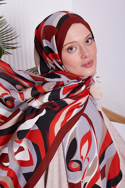 Levidor Red Drop Pattern Royal Shawl