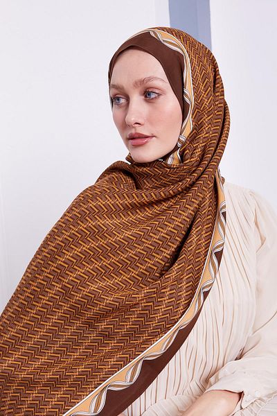 Levidor Mustard Maze Pattern Royal Shawl